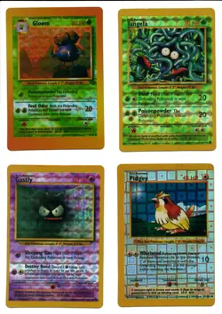 1996 Pokemon Vending Machine Sticker Cards Lot (8) Gloom Tangela Gastly Pidgey - Image 1