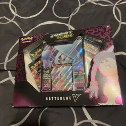 POKEMON TCG Champion's Path Hatterene V Box Booster Packs + Foil Promo Card - Image 1