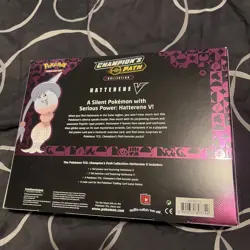 POKEMON TCG Champion's Path Hatterene V Box Booster Packs + Foil Promo Card - Image 5