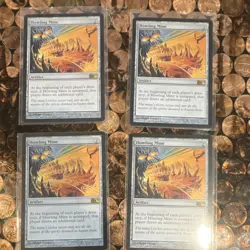 Magic: The Gathering Artifact Card Lot, 4 Lightly Played Howling Mine, M10 - Image 1