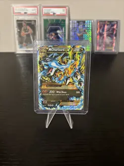 Pokemon Mega M Charizard EX TCG Secret Ultra Rare Holo Card XY Flashfire 108/106 - Image 1