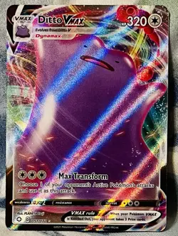 Pokemon TCG Ditto VMAX 051/072 Full Art Shining Fates Ultra Rare Holo Card NM - Image 1