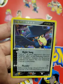 Murkrow Pokemon Card EX Unseen Forces Reverse Holo 2005 Nintendo VTG TCG - Image 1