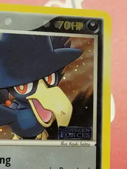 Murkrow Pokemon Card EX Unseen Forces Reverse Holo 2005 Nintendo VTG TCG - Image 3