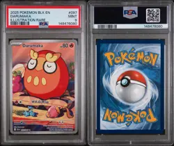 Pokemon TCG Darumaka Black Bolt Holo Card 097/086 Sv: Black Bolt Holo IR PSA 9 - Image 3