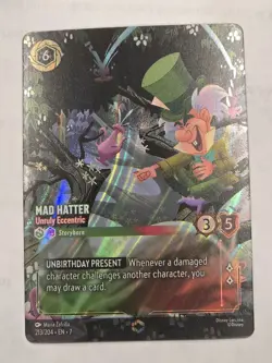 Lorcana - Mad Hatter Unruly Eccentric - Enchanted - Holofoil Archazia's Island - Image 1