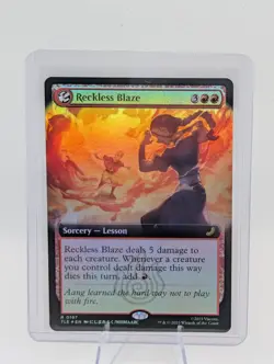 MTG Avatar The Last Airbender Reckless Blaze #0197 Extended Art Foil - Image 1