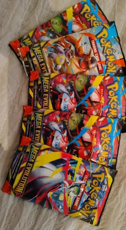 Pokemon TCG Mega Evolution Booster Pack Sealed Lot of 5 - Image 1