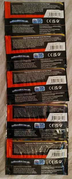 Pokemon TCG Mega Evolution Booster Pack Sealed Lot of 5 - Image 2