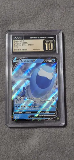 Arctovish V 048/203 Evolving Skies Pokemon 2021 CGC PRISTINE 10 - Image 1