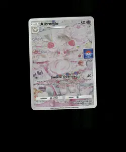 FAN-ART READ DESCRIPTION BELOW HOLO Alcremie Card Alcremie Pokemon Card p1 - Image 1