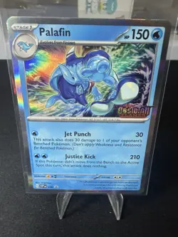 Pokemon Card Palafin SVP EN 036 SV03: Obsidian Flames Promo Stamped NM - Image 1