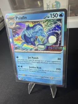 Pokemon Card Palafin SVP EN 036 SV03: Obsidian Flames Promo Stamped NM - Image 4