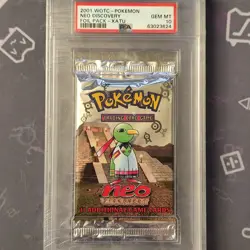 Pokemon Neo Discovery Unlimited Booster Pack Xatu PSA GEM MT 10 2001 - POP 7 - Image 1