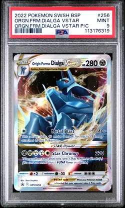2022 Pokemon Swsh Black Star Promo #256 Orgn.Frm.Dialga Vstar PSA 9 250001 - Image 1