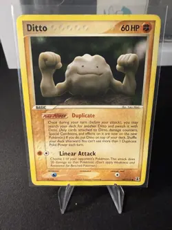 Ditto 62/113 Delta Species Era Pokemon Card LP-MP Clay Artwork Vintage - Image 1