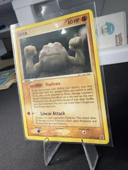 Ditto 62/113 Delta Species Era Pokemon Card LP-MP Clay Artwork Vintage - Image 3