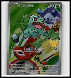 Pokemon Bulbasaur MEP 037 First Partner Illustration Rare Promo 30th Anniversary - Image 1