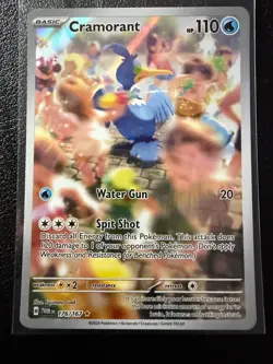 CRAMORANT 176/167 ILLUSTRATION RARE TWILIGHT MASQUERADE POKEMON NM/M - Image 1