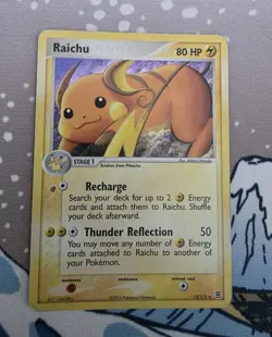 Pokemon TCG Raichu EX FireRed & LeafGreen 12/112 Holo Rare - Image 1