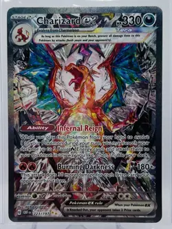 Charizard 223/197 Sv: Pokemon Obsidian Flames SIR Special Illustration Rare - Image 1