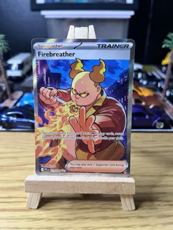 Fire Breather 119/94 Full Art Trainer Holo Me02: Phantasmal Flames Pokemon TCG - Image 1