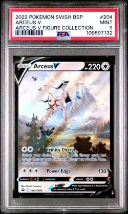 Arceus V Arceus V Figure Collection Pokemon Black Star Promo SWSH204 PSA 9 - Image 1