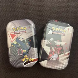 Pokemon TCG Unova Mini Tin Black Bolt & White Flare 2 SEALED Mini Tins Bundle - Image 1