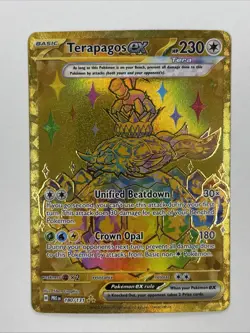 Terapagos ex 180/131 Hyper Rare SV: Prismatic Evolutions Pokemon TCG NM - Image 1