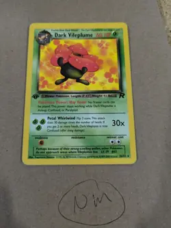 Dark Vileplume 30/82 - 1st Edition Non-Holo Rare - Team Rocket - Pokemon - LP - Image 1