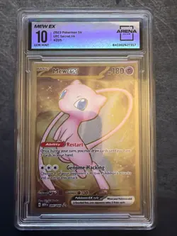 Mew Ex 205/165 Pokemon Scarlet And Violet 151 Arena Club Gem Mint 10 Slab - Image 1