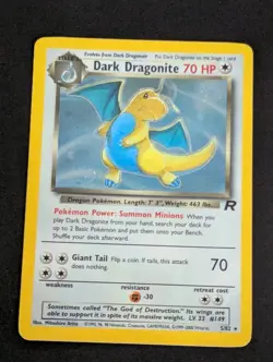 MP Pokemon Dark Dragonite 5/82 Team Rocket Holo - Image 1