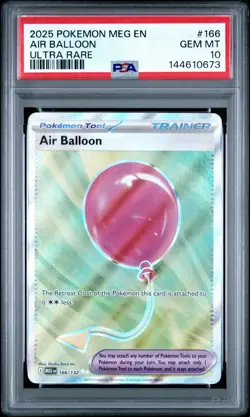 2025 POKEMON MEG EN-MEGA EVOLUTION ULTRA RARE #166 AIR BALLOON PSA 10 - Image 1