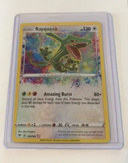 Pokemon Rayquaza Swsh04: Vivid Voltage Amazing Rare Holo 138/185 120 HP 80x - Image 1