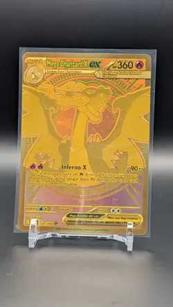 Pokemon TCG Mega Charizard X ex 360 HP Mega Hyper Rare Holo Me02 130/094 NM - Image 1