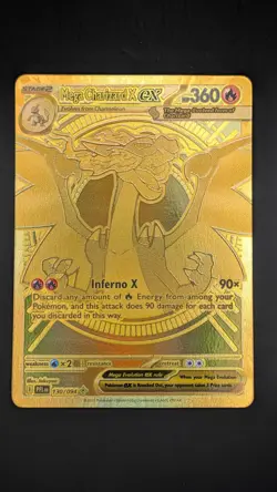 Pokemon TCG Mega Charizard X ex 360 HP Mega Hyper Rare Holo Me02 130/094 NM - Image 2