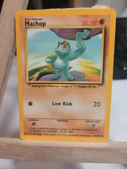 Pokemon Machop 52/102 - Base Set Common - Image 2
