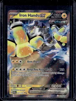 2025 Pokemon Prismatic Evolutions Iron Hands ex #031/131 - Image 1