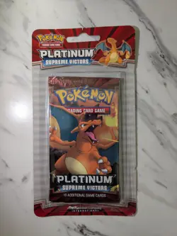 2009 Pokemon Platinum Supreme Victors Booster in Blister (CHARIZARD ART) - Image 1