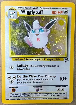Pokemon Wigglytuff 19/130 Base2 - Rare Holo - Image 2