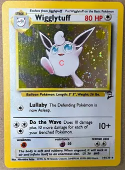 Pokemon Wigglytuff 19/130 Base2 - Rare Holo - Image 3