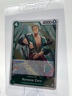 Bandai One Piece Card Game Roronoa Zoro PRB02-006 rare x2 Lot - Image 3
