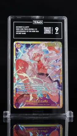 2023 One Piece OP-05 Monkey D. Luffy 119 SEC Awakening Of The New Era TAG 9 - Image 1