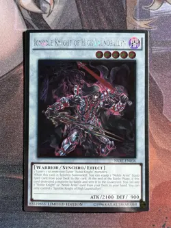 Yu-Gi-Oh Ignoble Knight of High Laundsallyn Platinum Rare Card NKRT-EN036 NM - Image 1