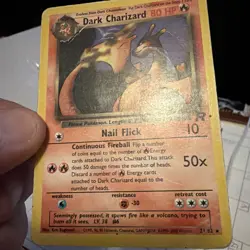 Pokemon Dark Charizard TCG Non-Holo Rare Card 21/82 - Image 3