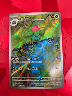 Pokemon TCG Ivysaur Scarlet Violet-151 Holo Card 167/165 IR English NM - Image 1