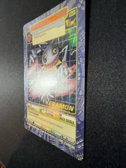 2002 Bandai Digimon Keramon Rookie Level Holo Foil Card BO-217 - Image 4