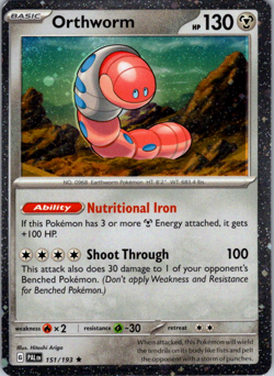 Orthworm - (Cosmo Holo) Promo Miscellaneous Cards & Products 151/193 NM Holo - Image 1
