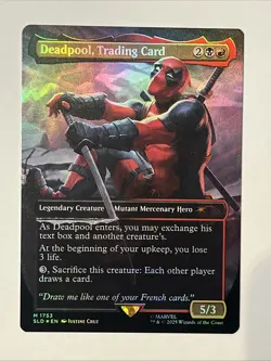 Deadpool, Trading Card (Rainbow Foil) Secret Lair Drop Foil LP - Image 1