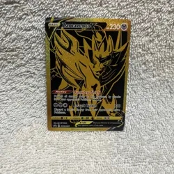 Zamazenta V SWSH077 Black Star Promo Black Gold Full Art Holo Pokemon Card - Image 2